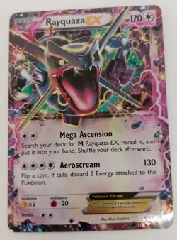 Pokemon Rayquaza EX Trading Card XY69 Black Star Promo Holo TCG 2015 W/ Case - Image 1