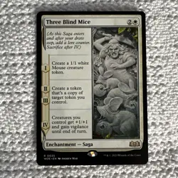 MTG Three Blind Mice - Wilds Of Eldraine Card #35 - Image 1