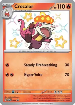 Crocalor SVP80 - Scarlet and Violet Black Star Promo Card Holo - NM/M - Image 1