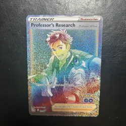 Pokemon Card - Professors Research 084/078 Secret Rainbow Rare Pokemon GO M/NM - Image 1