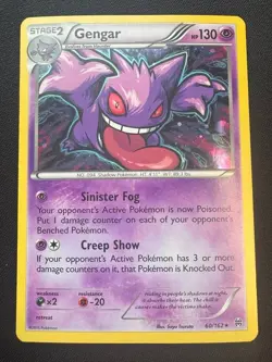Gengar 60/162 - Cosmos Holo - Rare Breakthrough Pokemon Card - LP/NM - Image 1
