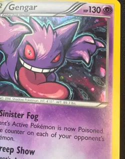 Gengar 60/162 - Cosmos Holo - Rare Breakthrough Pokemon Card - LP/NM - Image 2