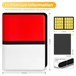 Trading Card Binder 1024 Pockets | 16 Pocket Zip Binder for Sports & Game Cards - Image 4