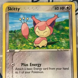 Skitty 70/109 Non Holo EX Ruby & Sapphire Pokemon Card 2003 NM - Image 2
