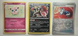 Pokemon Card Lot of 3 - Zoroark 91/162, Jigglypuff 41/68, Pokemon Catcher - Image 1