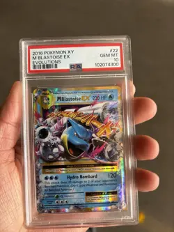 2016 Pokemon XY Mega Blastoise EX #22 PSA 10 Gem Mint Card - Image 1