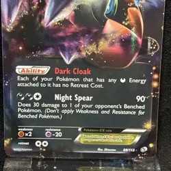 Darkrai EX 88/113 Legendary Treasures Holo Ultra Rare NM Pokemon Card 2013 - Image 2
