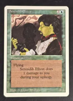 Serendib Efreet Revised Edition Regularn NM MTG Magic The Gathering Ships FAST - Image 1