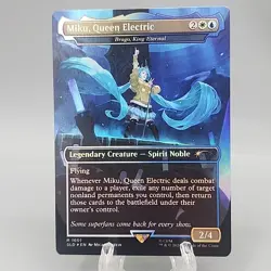 MTG Miku, Queen Electric Brago King Eternal FOIL Secret Lair 1601 NM - Image 1