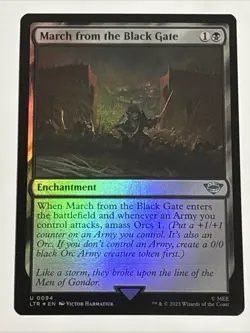 MTG Lord of the Rings March from the Black Gate Foil 0094 NM - Image 1