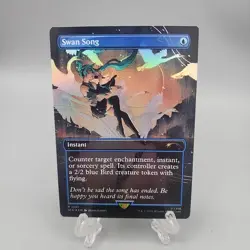 Swan Song 1591 Rainbow Foil Secret Lair Drop Foil MTG Magic the Gathering - Image 1