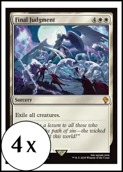 MTG - 4 x Final Judgment - Playset 4x x4 - Final Fantasy Commander - Image 1