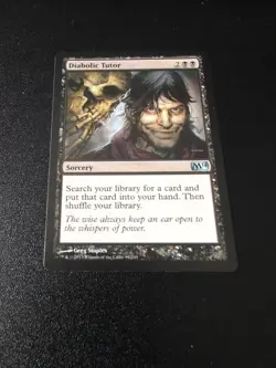 1x Diabolic Tutor NM Magic 2014 LP MTG M14 Magic the Gathering Black Near Mint - Image 1