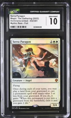SERRA PARAGON Dominaria United Foil Mythic CGC 10 MTG [Nostalgium] - Image 1