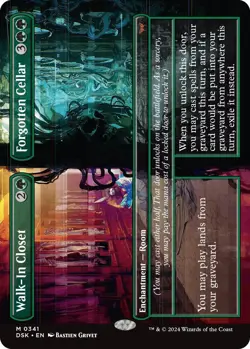 Foil - Walk-In Closet // Forgotten Cellar (Borderless) - 341 / NM / English MTG - Image 1