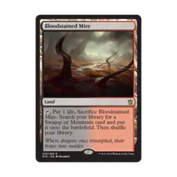 WOTC MtG Khans of Tarkir Bloodstained Mire (R) NM - Image 1