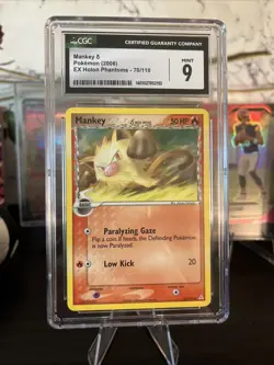 Pokemon Mankey EX Holon Phantoms Card 004/052 Non-Holo TCG - Image 1
