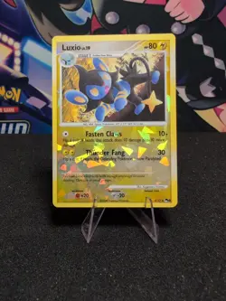 NM 2008 Pokemon TCG POP Series 8 8/17 Luxio Cracked Ice Reverse Holo Uncommon - Image 1