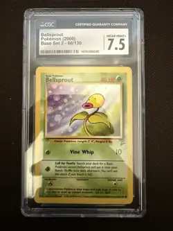 2 Pokemon Vintage Graded Slabs 1999, 2000 Bellsprout And Haunter - Image 1