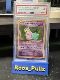 1997 Pokemon Card DARK Slowbro HOLO #80 Team Rocket Japanese PSA 9 - Image 1