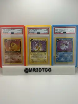 POKEMON DARK JOLTEON DARK VAPOREON DARK FLAREON TEAM ROCKET PSA 10 1ST EDITION! - Image 1