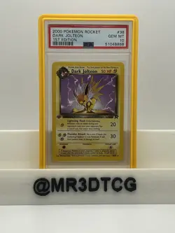 POKEMON DARK JOLTEON DARK VAPOREON DARK FLAREON TEAM ROCKET PSA 10 1ST EDITION! - Image 2