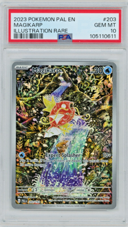 2023 Pokemon Paldea Evolved Magikarp #203 Illustration Rare PSA 10 B - Image 1