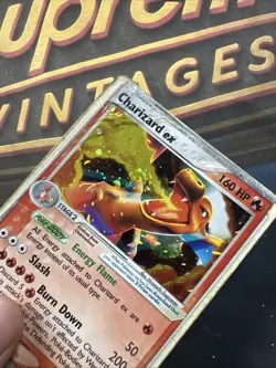 Pokemon Charizard ex 105/112 Firered & Leafgreen Holo *Damaged* Swirl💫 - Image 3