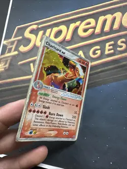 Pokemon Charizard ex 105/112 Firered & Leafgreen Holo *Damaged* Swirl💫 - Image 4
