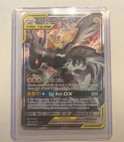 2019 Pokemon Sun and Moon Black Star Promo #SM168 Pikachu & Zekrom Tag Team GX - Image 5