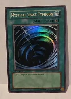 YUGIOH MYSTICAL SPACE TYPHOON MRL-047 1ST EDITION LIGHT PLAYED - Image 2