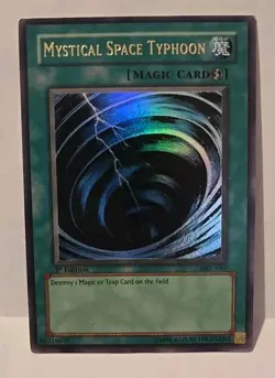 YUGIOH MYSTICAL SPACE TYPHOON MRL-047 1ST EDITION LIGHT PLAYED - Image 3