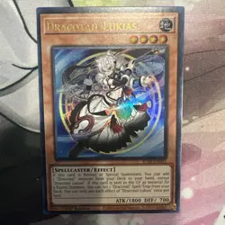 Yugioh Justice Hunters Dracotail Lukias JUSH-EN001 Ultra Rare 1st Ed Near Mint - Image 1