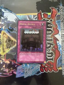 Yugioh Card - Royal Decree TP4-001 Ultra Rare NM Near Mint - Image 1