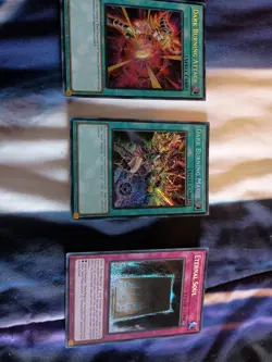 Yugioh Dark Burning Attack + Burning Magic + Eternal Soul Secret Limited LDK2 NM - Image 1