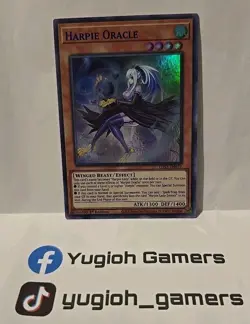 YUGIOH HARPIE ORACLE LDS2-EN077 1ST EDITION ULTRA LIGHT PLAYED - Image 1
