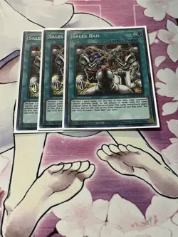 Yugioh! 3x NM Sales Ban BACH-EN063 (Secret Rare) 1st Edition - Image 1