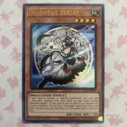 Yu-Gi-Oh! Dracotail Lukias JUSH-EN001 1st Edition Justice Hunters Set Ultra Rare - Image 1