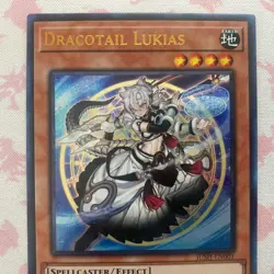 Yu-Gi-Oh! Dracotail Lukias JUSH-EN001 1st Edition Justice Hunters Set Ultra Rare - Image 2