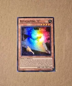 Yugioh Retaliating "C" OP04-EN007 Super Rare LP - Image 1
