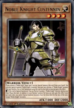 Noble Knight Custennin - Rare 1st Edition MP19-EN141 - LP - YuGiOh - Image 1