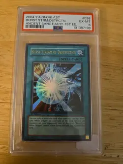 Yu-Gi-Oh! - Burst Stream of Destruction 2004 AST-038 1st Edition PSA 6 - Image 1