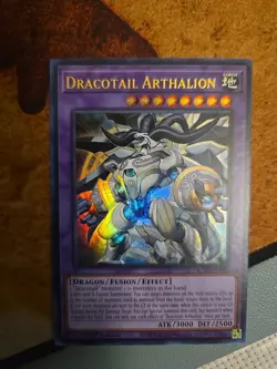 Yu-Gi-Oh Justice Hunters Dracotail Arthalion Ultra Rare 1st Edition - Image 1