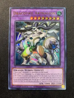 Yu-Gi-Oh Justice Hunters Dracotail Arthalion Ultra Rare 1st Edition - Image 1