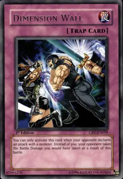 Dimension Wall - Rare 1st Edition CRV-EN059 - LP - YuGiOh - Image 1