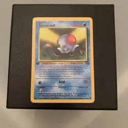 Tentacool 1st Edition 56/62 Common NM Pokemon TCG Card WOTC Wizard of the Coast - Image 1