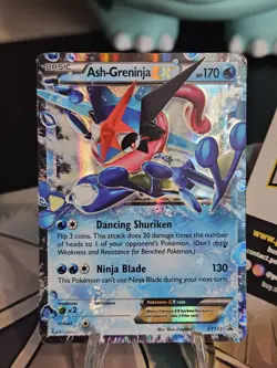 Ash-Greninja ex - XY133 - Ultra Rare Black Star Promo Pokemon Card LP - Image 1