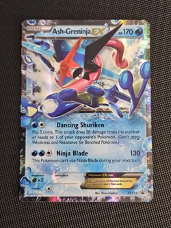 Ash-Greninja ex - XY133 - Ultra Rare Black Star Promo Pokemon Card LP - Image 2