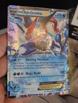 Ash-Greninja ex - XY133 - Ultra Rare Black Star Promo Pokemon Card LP - Image 4