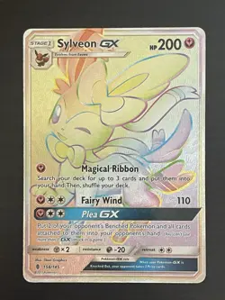 2017 Pokemon Guardians Rising Sylveon GX Card 158/145! - Image 1